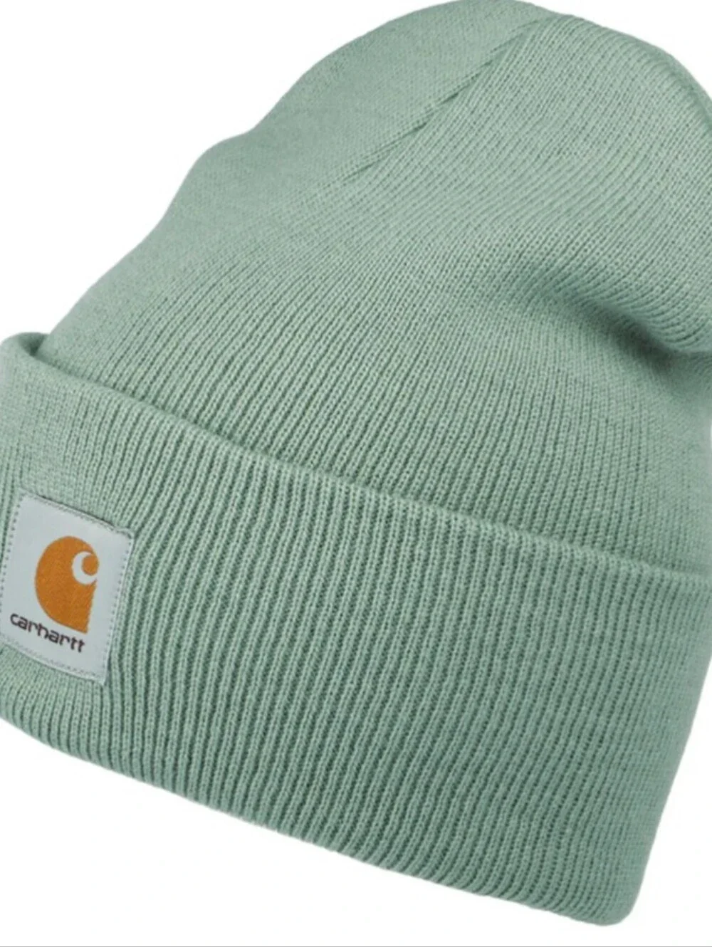Carhartt® A18 Ribbed Knit Beanie, Kids Poodle Beanie, Sage New
